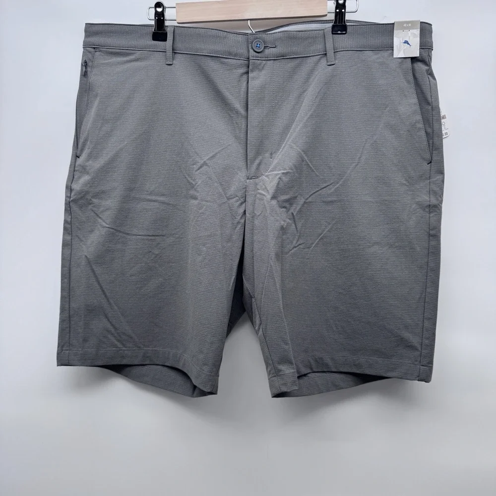 Tommy Bahama Mens Short 42 Fog Grey Island Zone Golf Stretch NWT